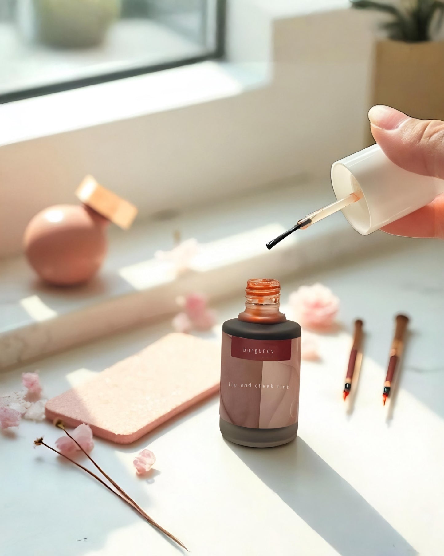 burgundy- Lip & Cheek Tint